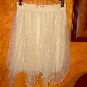 Ivory glitter skirt